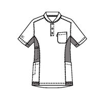 【再検品商品】チトセ mizuno unite（ミズノユナイト） ニットシャツ 男女兼用 MZ-0171 ダークネイビー L 医療白衣 1枚（わけあり品）