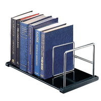 【アウトレット】【Goエシカル】訳あり プラス 本立て ブックスタンド A型 仕切棒 スライド式:1本 ブラック 89270 1台