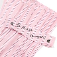 レディース 晴雨兼用 ストライププリント耐風傘 ピンク studio CLIP