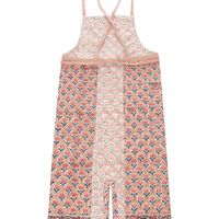 ブロックプリントエプロン ピンク studio CLIP