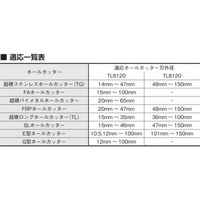 大見工業 大見 超硬ロングホールカッター ストッパー付センタードリルNo.1 TL6120 1本 357-4530（直送品）