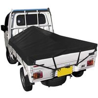 ユタカメイク シート トラックシート帆布 ブラック 1号 174×210cm H-BK1 1枚 569-1278（直送品）
