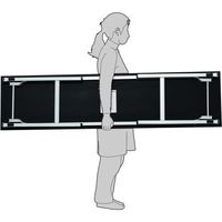 TRUSCO 超薄型テクセル天板 超軽量折り畳み会議テーブル(アルミ脚) 1800×450 ブラック TTAB-1845A-BK 1台（直送品）