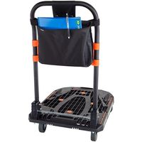 トラスコ中山 TRUSCO 台車バック ブラック TOPDB15BK 1個 667-2201（直送品）