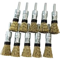 エンド型 筒型 15x6x25 毛丈30 真鍮メッキ鋼線0.25 スプリング付(10本入) ER-015SPT-10P 1箱(10本)（直送品）