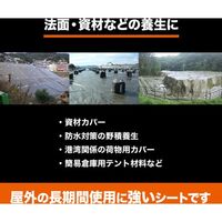 トラスコ中山 TRUSCO 耐水UVシート#7000 幅7.2mX長さ7.2m メタリックシルバー色 TWP7000MS-7272 1枚（直送品）