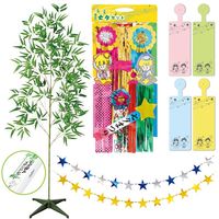 アルファ おうちで楽しめる七夕 180cm七夕笹セット SET3417 1セット（直送品）