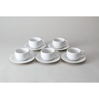 ピーアンドエス スタッキングコーヒー碗皿(5客入り) 11001 1セット（直送品）