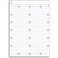 日本ノート Trees Ｂ５ Ａ罫 ３０枚 オレンジ UTR3AOR 1冊（直送品）