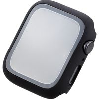 アップルウォッチ ケース フルカバー SE 6 5 4 (44mm) ガラス ポリカーボネート AW-44CSPCGBK エレコム 1個（直送品）
