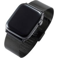 アップルウォッチバンド SE 6 5 4 (44mm) SE 3 2 1 (42mm) ステンレス AW-44BDSSMBK エレコム 1個（直送品）