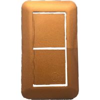 Plapper(プラッパー) 照明スイッチカバー 2口 C-05P 第一精工舎 1パック（直送品）