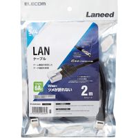 LANケーブル 2m cat6a 爪折れ防止 ギガビット より線 PS5 黒 GM-LDGPAT/BK20 エレコム 1個