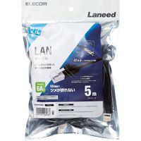 LANケーブル 5m cat6a 爪折れ防止 ギガビット より線 PS5 黒 GM-LDGPAT/BK50 エレコム 1個