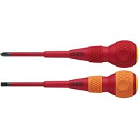 ベッセル ボールグリップ絶縁ドライバー2本組 202PS-1 1セット