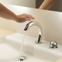 SANEI サーモ付自動洗面混合栓 EK5030-13 1個（直送品）