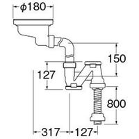 SANEI ステンレス排水口トラップ H65610S 1個（直送品）