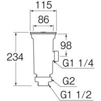 SANEI 流し排水栓 H6511 1個（直送品）