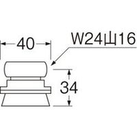 SANEI 小便器スパッド H80-6-16 1個（直送品）