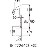 SANEI 自動水栓 EY506HE-13 1個（直送品）