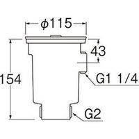 SANEI 流し排水栓 H657 1個（直送品）