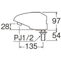 SANEI 自動立水栓 EY50DC-13 1個（直送品）