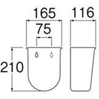 SANEI 水受バケット H770-88 1個（直送品）
