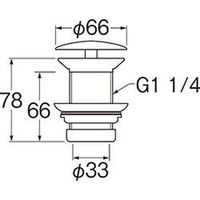 SANEI 排水栓 H3100-32 1個（直送品）