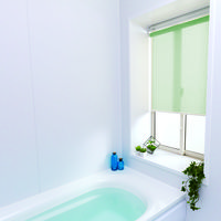 立川機工 ロールスクリーン 浴室 TR-1565 65×50cm リーフグリーン 1台（直送品）