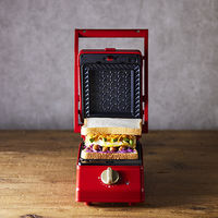 BRUNO グリルサンドメーカー シングル(レッド) BOE083-RD 1個