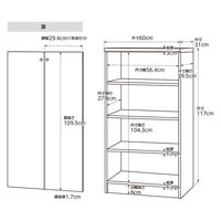 大洋 Shelfit エースラック 扉付き 両開き 幅600×奥行310×高さ1170mm AR1260R(NA)＋Nトビラ 1台（直送品）