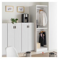 大洋 Shelfit Wハンガーワードローブ 幅548×奥行565×高さ1911mm OFS1955WR2 SMB+幅木 1台（直送品）