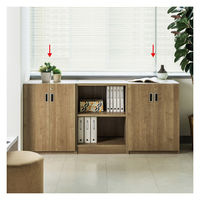 大洋 Shelfit 鍵付き 収納庫 幅648×奥行465×高さ832mm ブラック OFS8365D45 BK+2段扉幅木 1台（直送品）