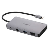 ドッキングステーション タイプC ハブ 9in1 HDMI 4K PD 140W DST-090BP1SV エレコム 1個