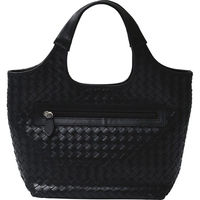 オフィススリーワークス 良品工房 日本製牛革 編込みバッグ 25-6376-800 1箱（直送品）