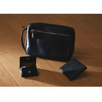 オフィススリーワークス 良品工房 日本製牛革バック小物3点セット 25-6376-834 1箱（直送品）