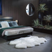 丸八真綿 洗えるムートン長毛ラグ 25-6377-881 1袋（直送品）