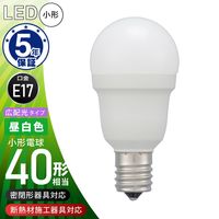 オーム電機 LED電球小形 E17 40形相当 昼白色 LDA4NGE17IS53 1個