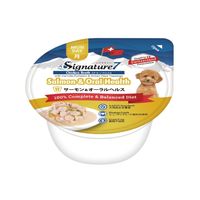 【アウトレット】シグネチャー7 チキンブロス サーモン＆オーラルヘルス（月）80g 6個 ファンタジーワールド ドッグフード 犬用 ウェット