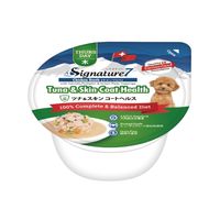 【アウトレット】シグネチャー7 チキンブロス ツナ＆スキンコート（木）80g 6個 ファンタジーワールド ドッグフード 犬用 ウェット