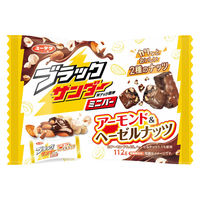 クランチチョコレート 個包装 お配り菓子 ブラックサンダー　ミニバー　アーモンド＆ヘーゼルナッツ　約11本入 1セット（1個×6）