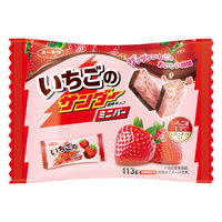 クランチチョコレート 個包装 お配り菓子 いちごのサンダー　ミニバー　約10本入 1セット（1個×6）