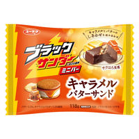 クランチチョコレート 個包装 お配り菓子 ブラックサンダー　ミニバー　キャラメルバターサンド　約9本入 1セット（1個×12）