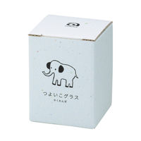 つよいこグラスS かくれんぼぞう 130mL 1個  日本製  化粧箱入 割れにくい 子供用 こども 食育 幼児 コップ 石塚硝子