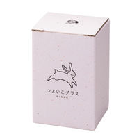 つよいこグラスM かくれんぼうさぎ 185mL 1個  日本製  化粧箱入 割れにくい 子供用 こども 食育 幼児コップ 石塚硝子