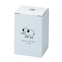 つよいこグラスM かくれんぼぞう 185mL 1個  日本製  化粧箱入 割れにくい 子供用 こども 食育 幼児 コップ 石塚硝子