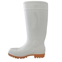 リ・クロス 耐油PVC安全長靴 鋼鉄先芯入 25.0cm 白 CB-310WH 1足