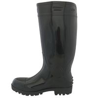 リ・クロス 耐油PVC安全長靴 鋼鉄先芯入 25.5cm 黒 CB-310BK 1足