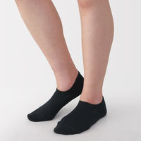 無印良品 レディース 婦人 足なり直角 スニーカーイン ２１～２３ｃｍ 黒 良品計画