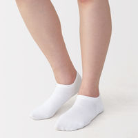 無印良品 レディース 婦人 足なり直角 スニーカーイン（４足組） ２３～２５ｃｍ 白 良品計画